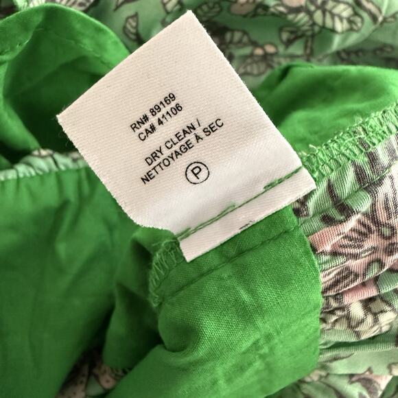 DEREK LAM 10 CROSBY Greta Floral Flutter Sleeve Midi Dress In Green Size 4 - Picture 11 of 14